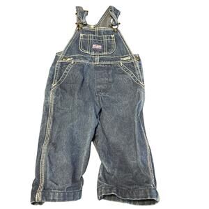 Big Smith Toddler Baby Youth Denim Blue Cotton Bib Overalls Boys Girls Sz 12M